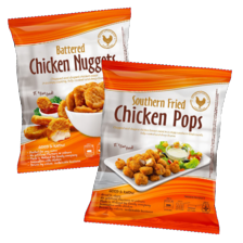 Battered Chicken Nuggets of Southern Fried Chicken Pops